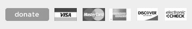 Donate by Visa, Mastercard, American Express, or Discover