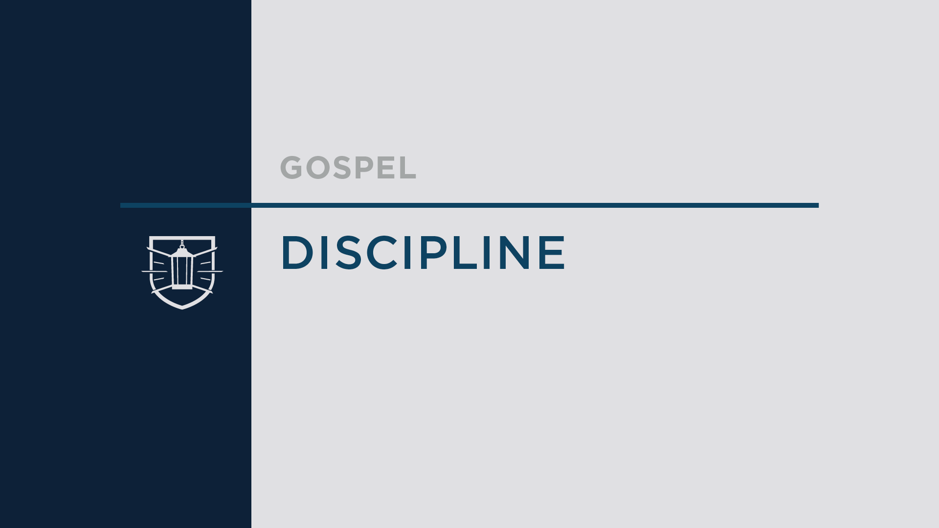 Gospel 6: Discipline