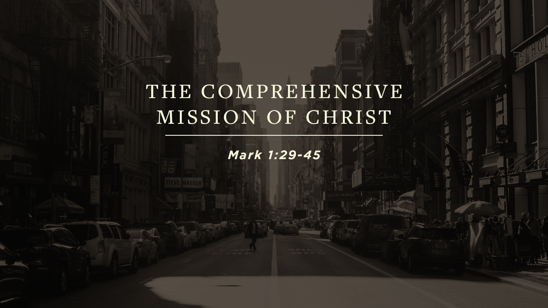 The Comprehensive Mission of Christ