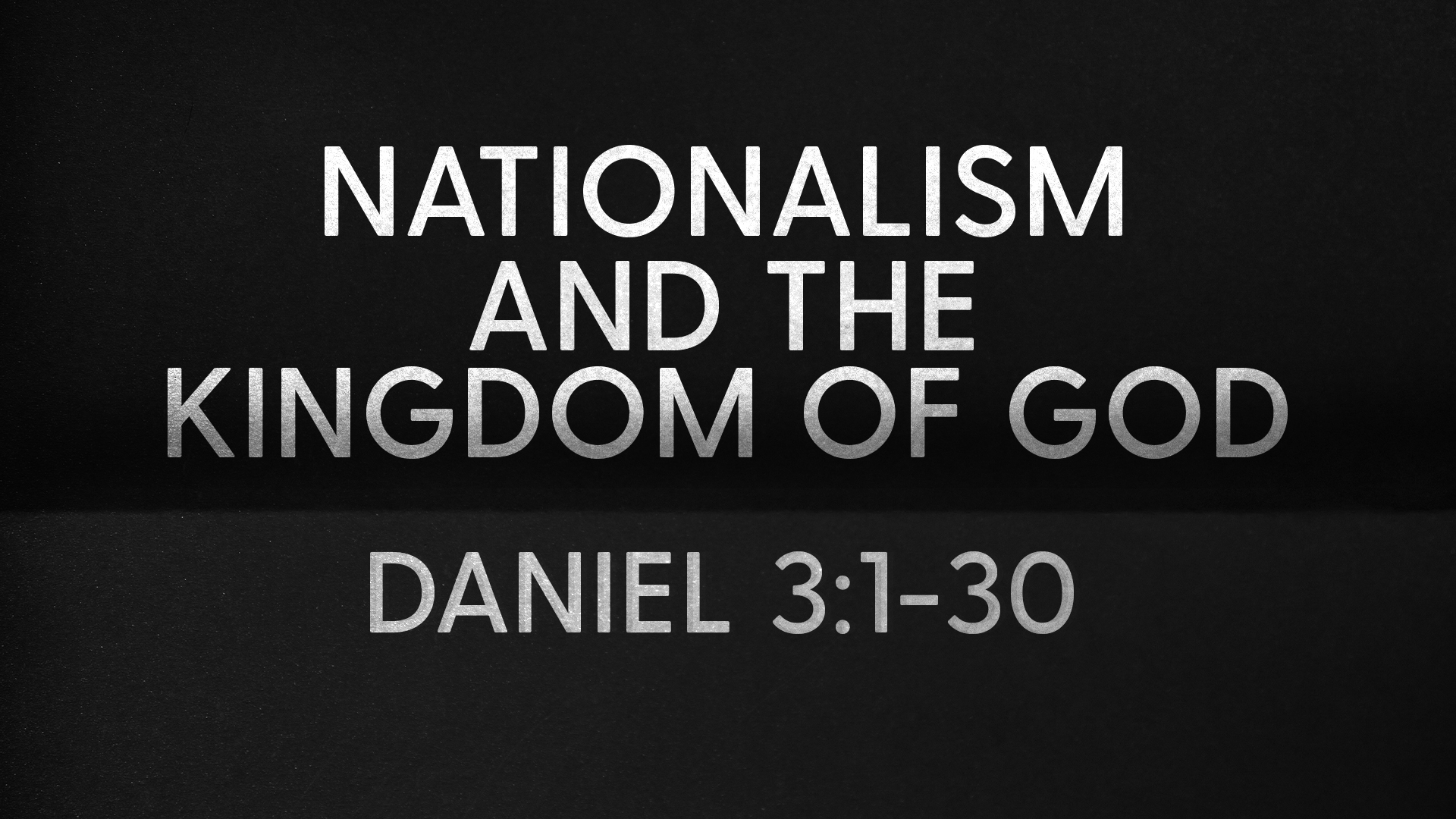 Nationalism and the Kingdom of God
