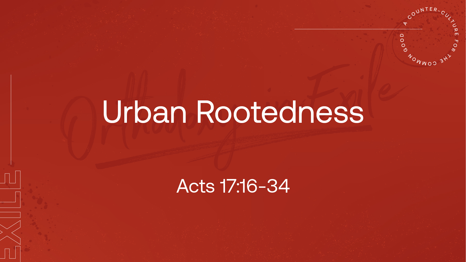 Urban Rootedness