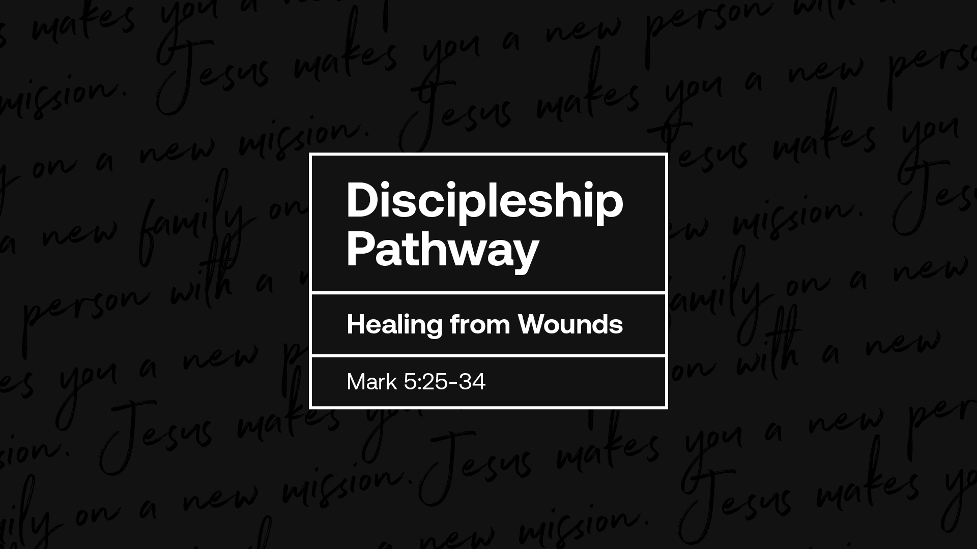 Healing from Wounds 