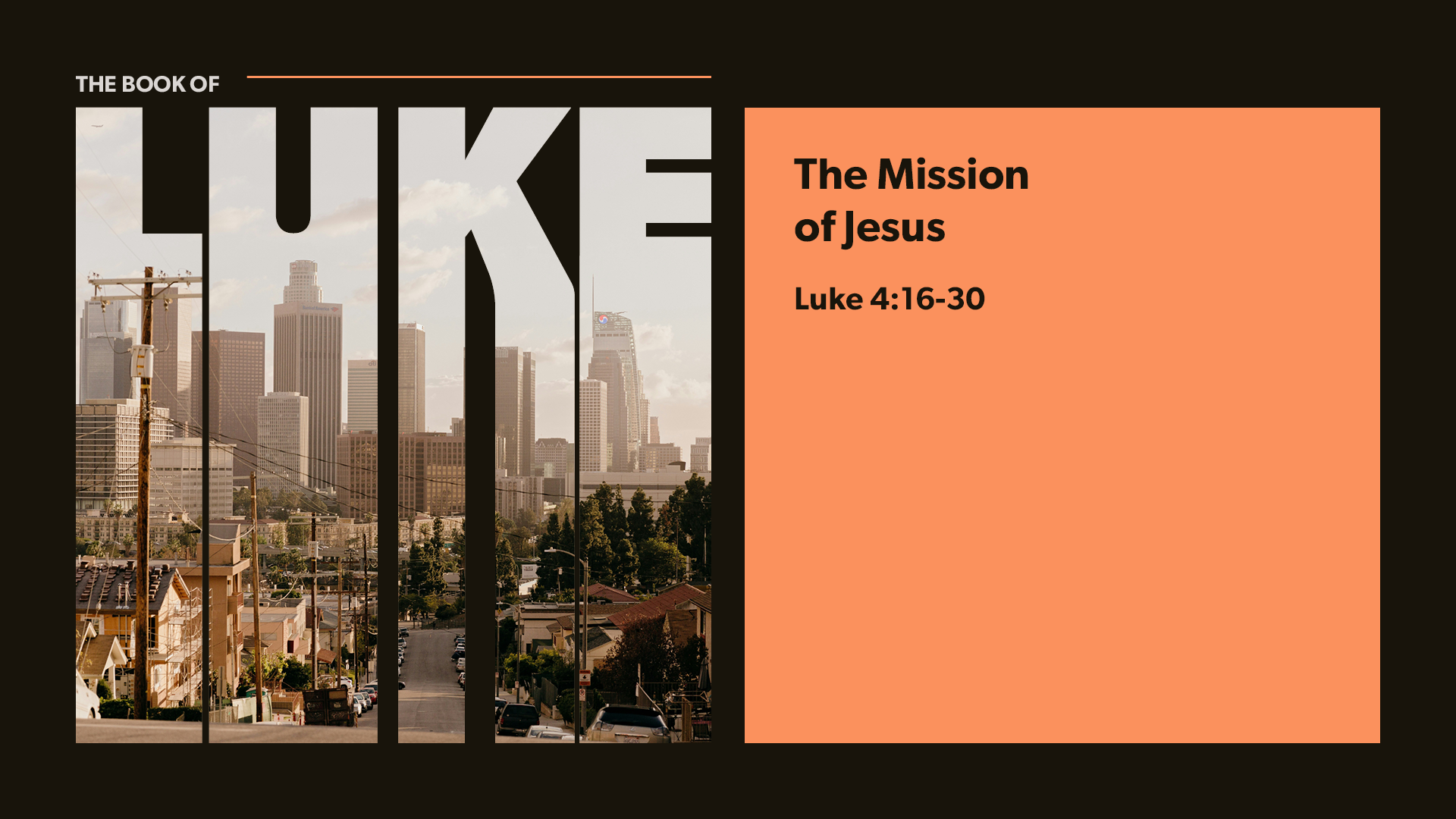The Mission of Jesus 