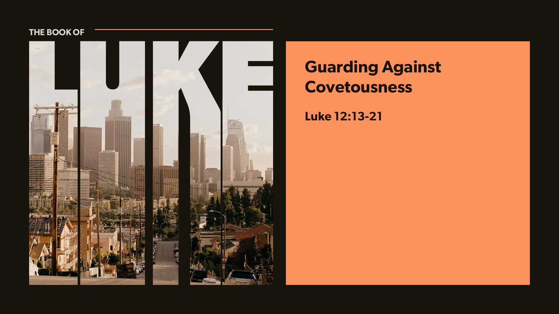 Guarding Against Covetousness 