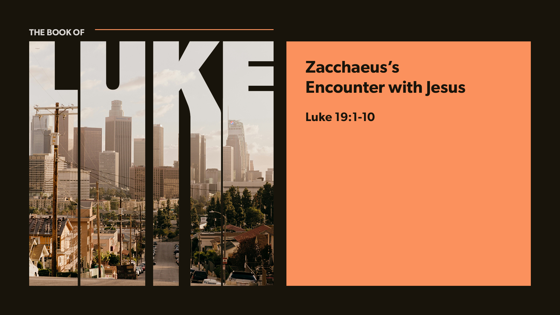 Zacchaeus’s Encounter with Jesus 